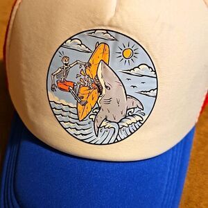 New!!!!..Shark biting surf board hat!!!
